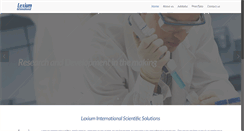 Desktop Screenshot of lexiuminternational.com